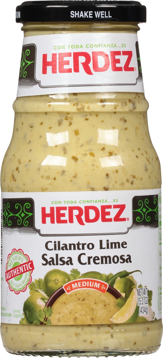 slide 5 of 14, Herdez Medium Cilantro Lime Salsa Cremosa 15.3 oz, 15.3 oz