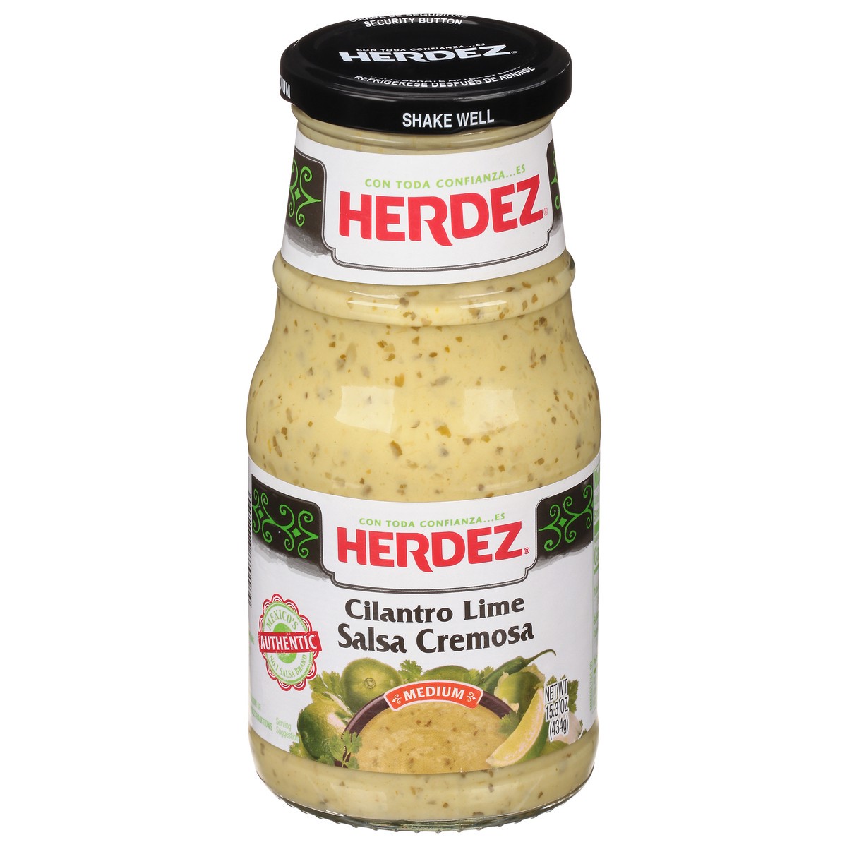 slide 4 of 14, Herdez Medium Cilantro Lime Salsa Cremosa 15.3 oz, 15.3 oz