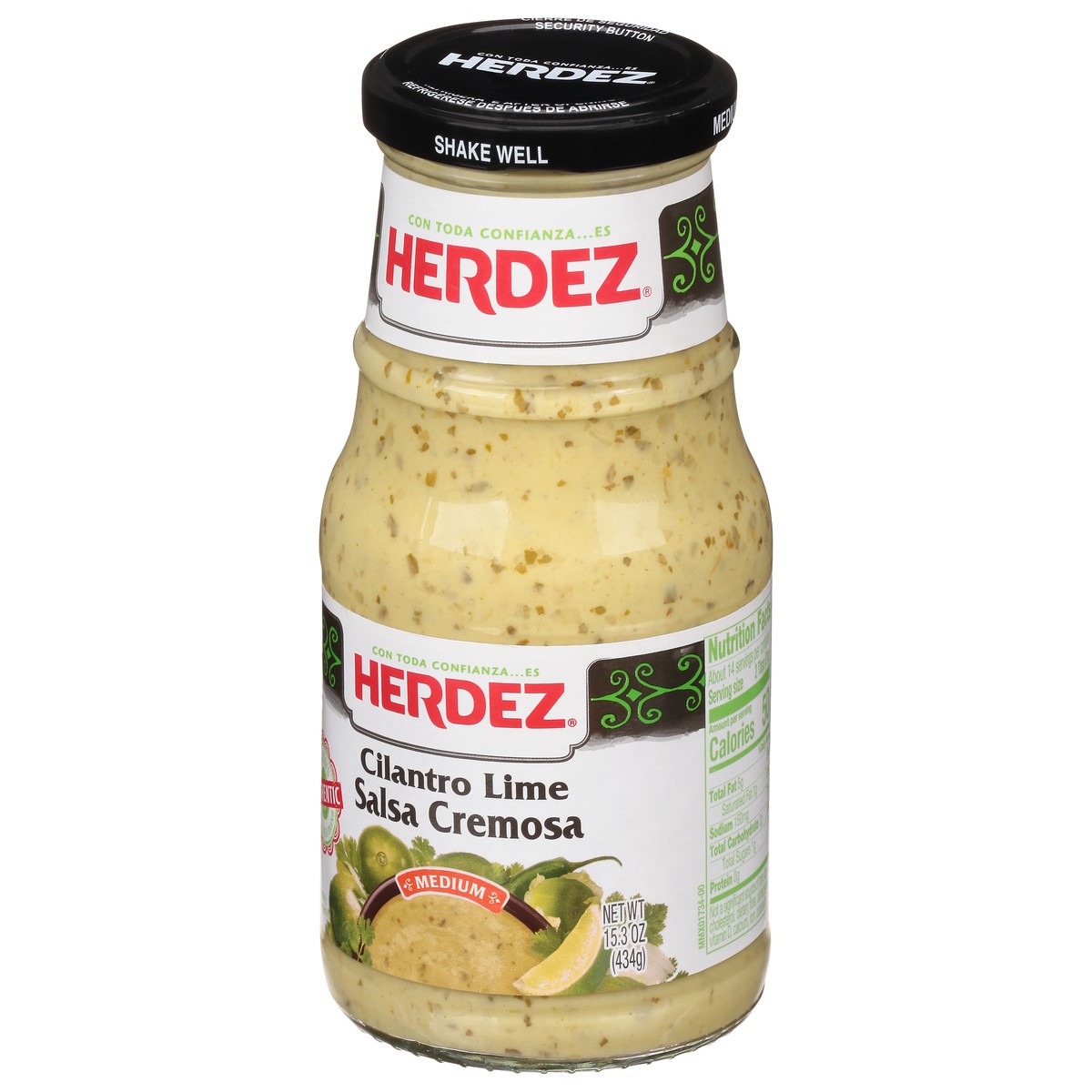 slide 3 of 14, Herdez Medium Cilantro Lime Salsa Cremosa 15.3 oz, 15.3 oz