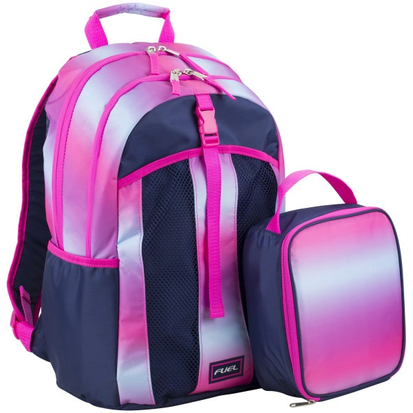 slide 1 of 3, Fuel Deluxe Lunch Bag And Backpack Set, Gradient Ombre, 1 ct