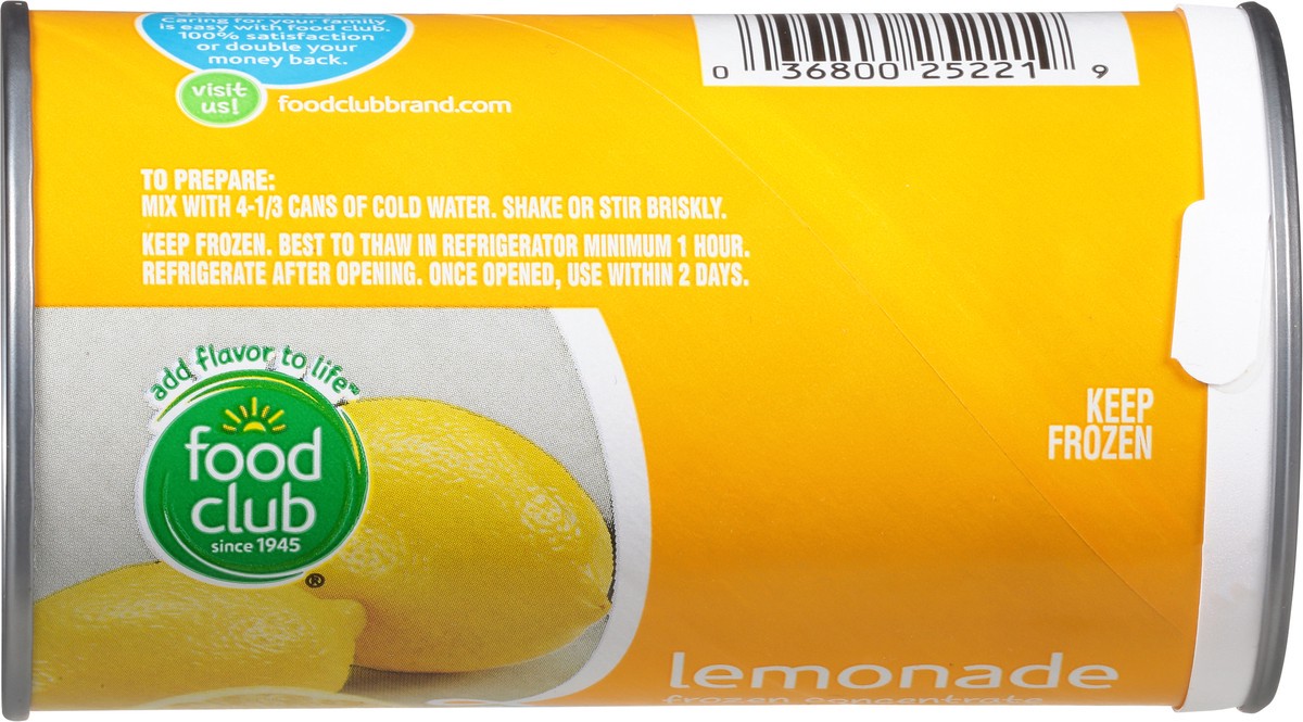 slide 9 of 9, Food Club Lemonade Frozen Concentrate 12 fl oz, 12 fl oz