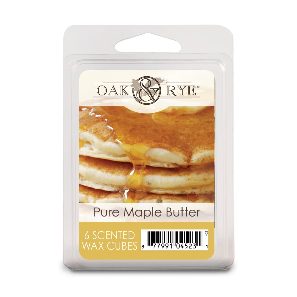 slide 1 of 1, Oak & Rye Pure Maple Butter Wax Cubes - Cream, 6 ct; 0.41 oz