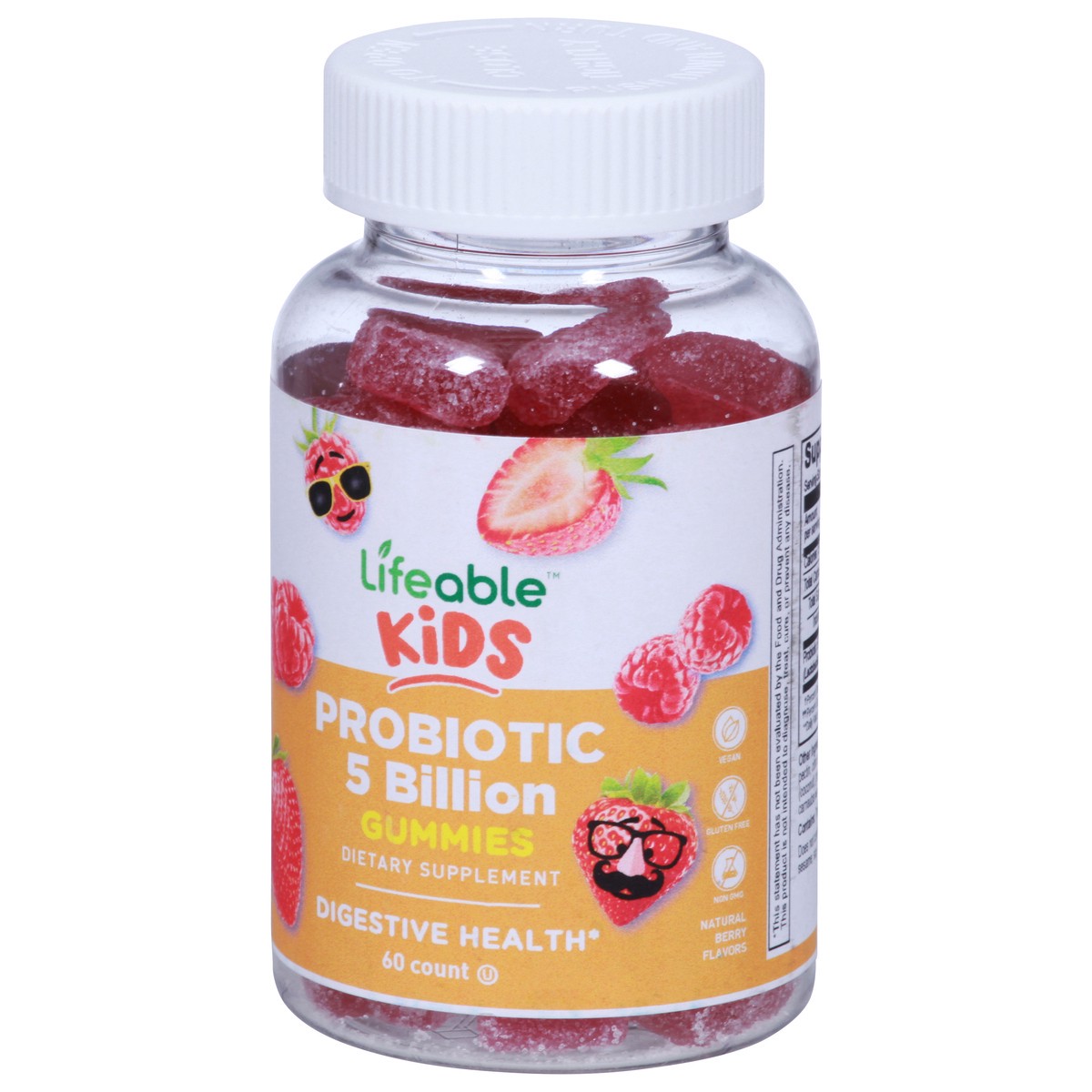 slide 7 of 9, Lifeable Kids Probiotic 5 Billion Gummies - Berry, 60 ct