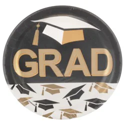 Say Hooray! Graceful Grad Plates - 8 pc