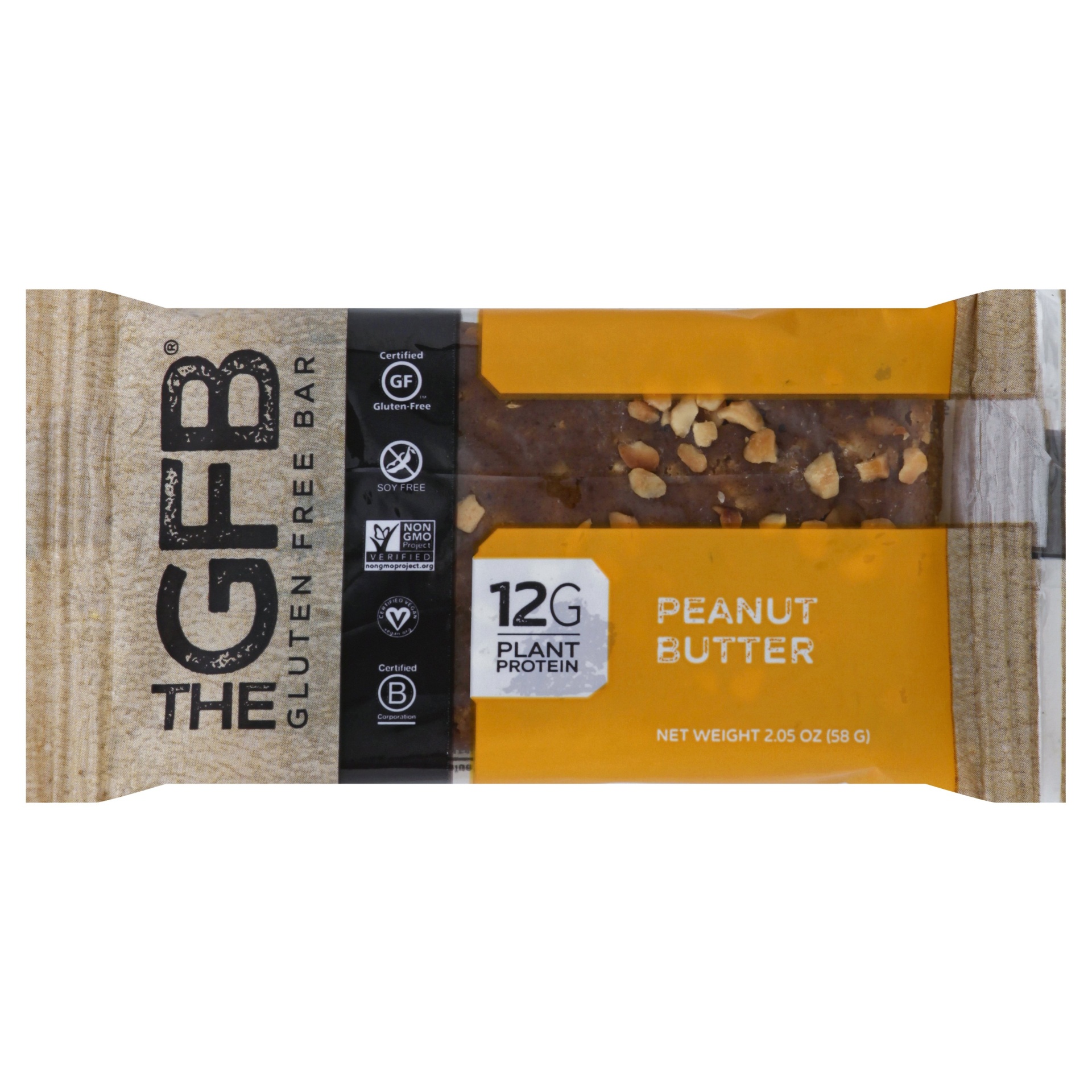 slide 1 of 1, The Gluten Free Bar Peanut Butter, 2.05 oz