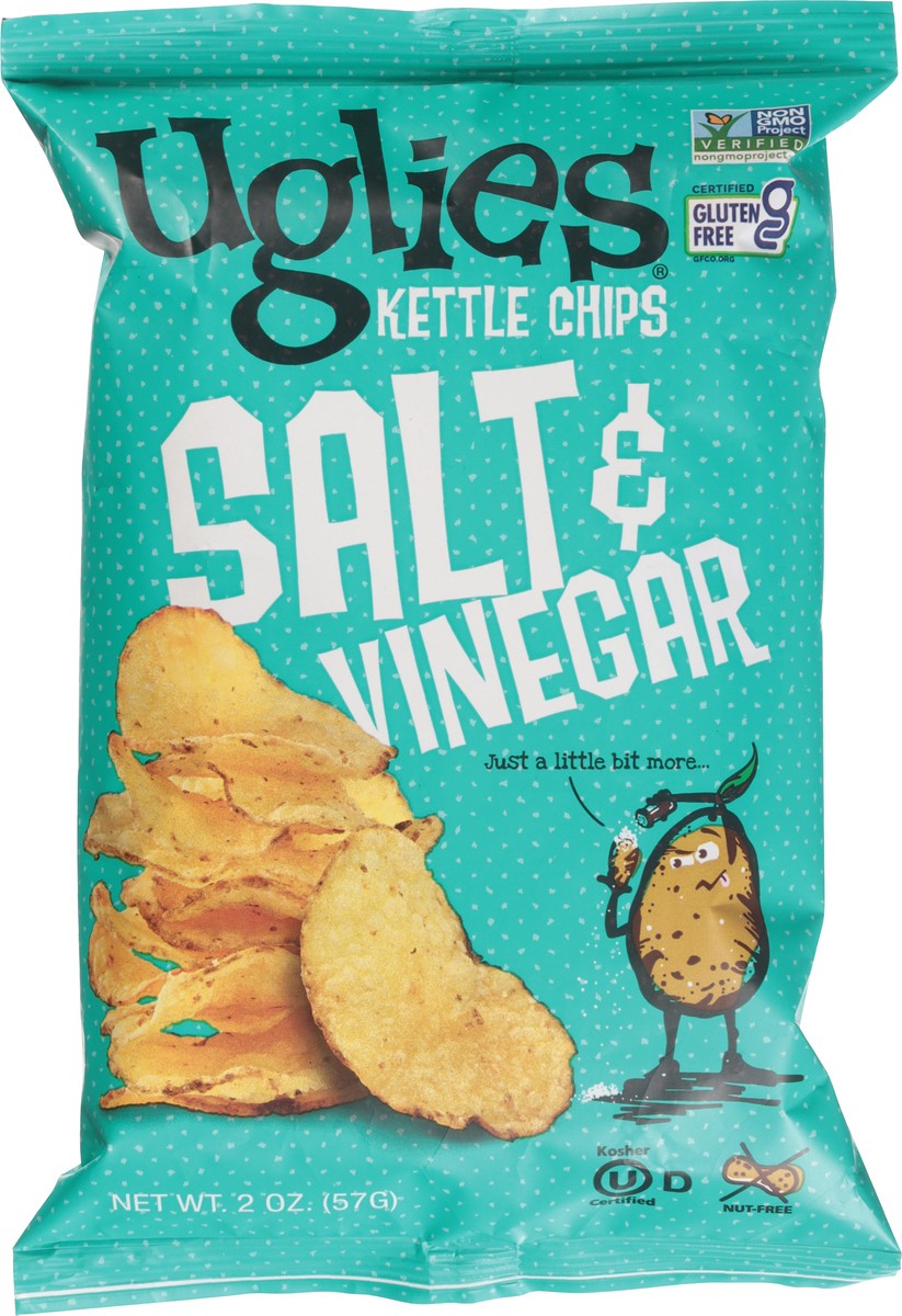 slide 5 of 13, Uglies Salt & Vinegar Kettle Chips 2 oz, 2 oz