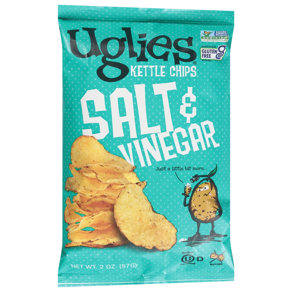 slide 11 of 13, Uglies Salt & Vinegar Kettle Chips 2 oz, 2 oz