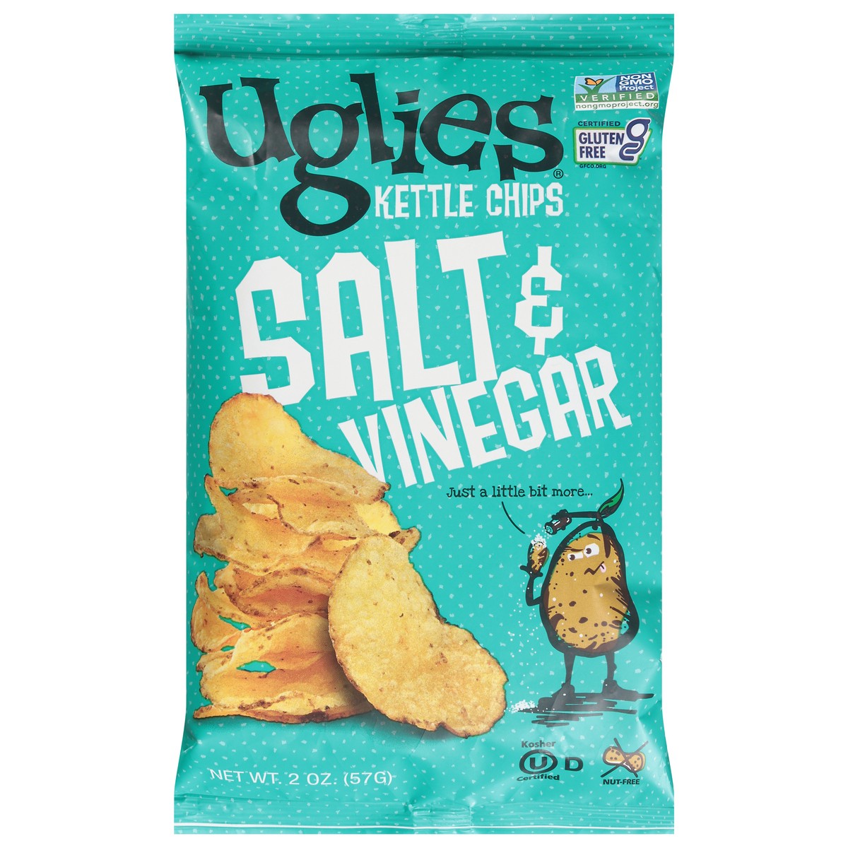 slide 7 of 13, Uglies Salt & Vinegar Kettle Chips 2 oz, 2 oz
