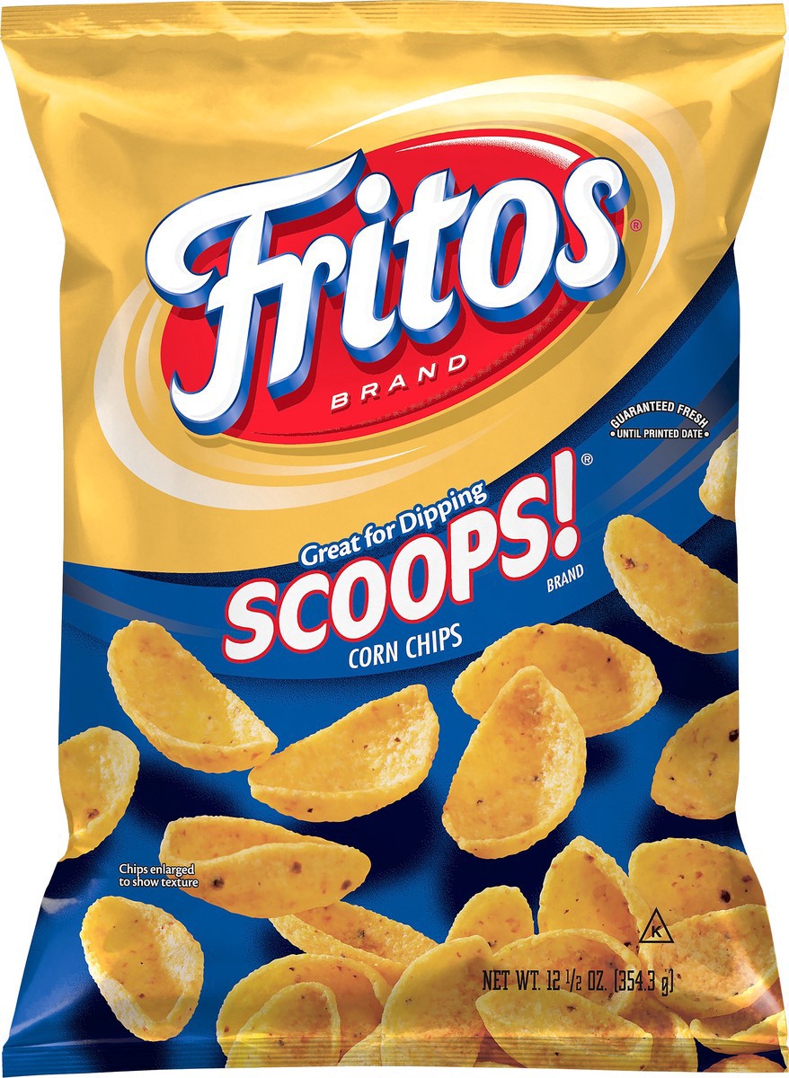 slide 2 of 4, Fritos Scoops Corn Chips 12.5 oz, 12.5 oz