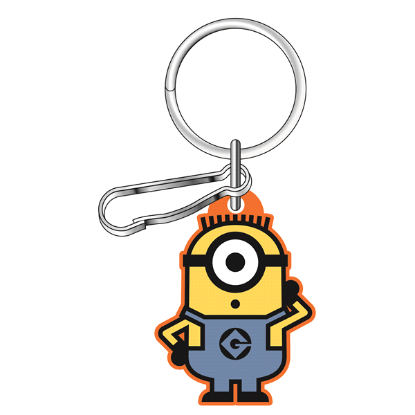 slide 1 of 1, Plasticolor Universal Minions Eye PVC Key Chain, 1 ct