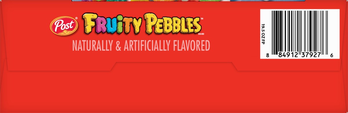 slide 9 of 11, Post Fruity PEBBLES Cereal, 19.5 OZ Box, 19.5 oz