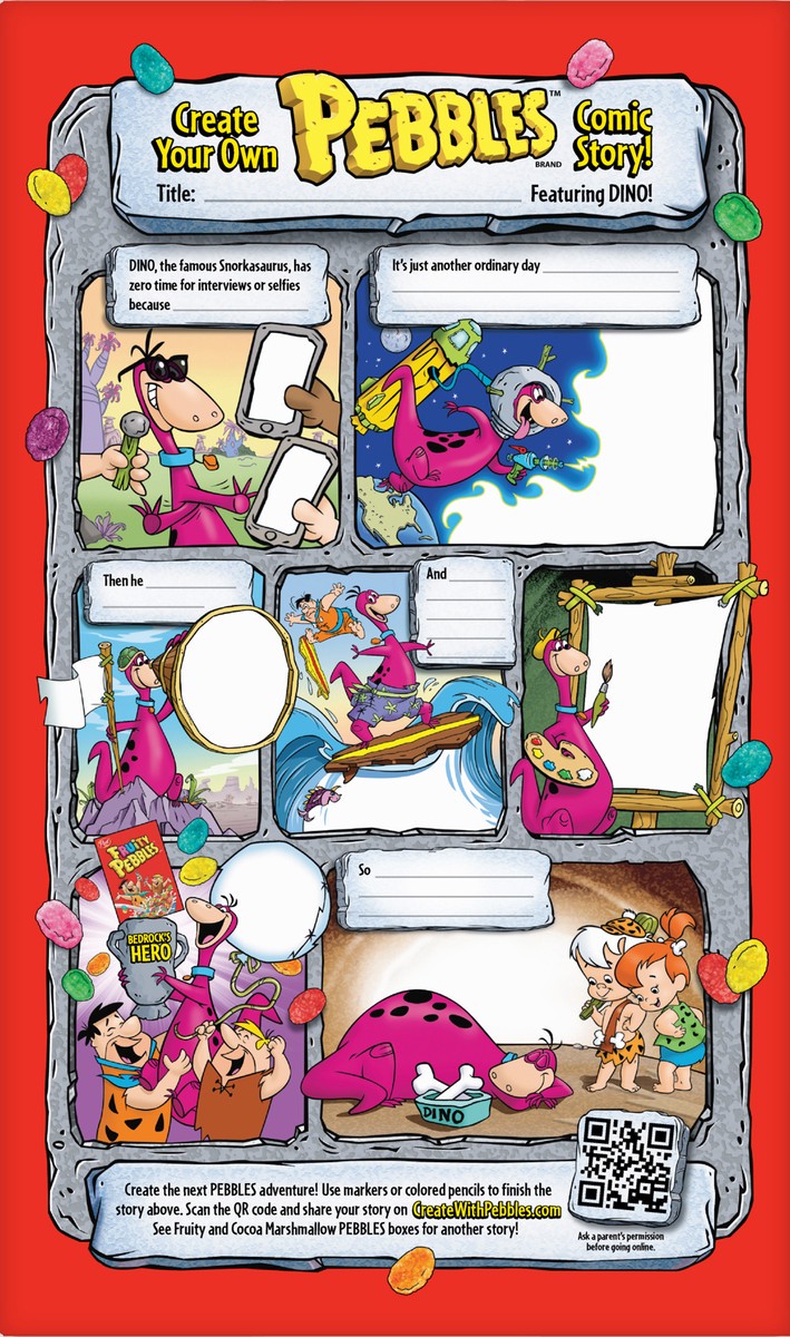 slide 11 of 11, Post Fruity PEBBLES Cereal, 19.5 OZ Box, 19.5 oz