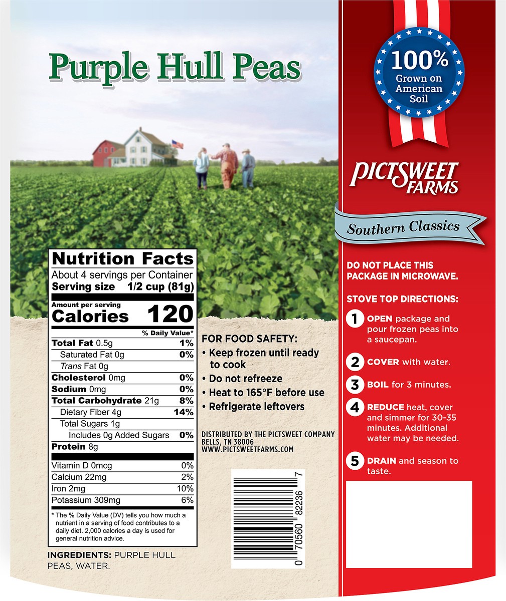 slide 2 of 7, Pictsweet Purple Hull Peas, 12 oz