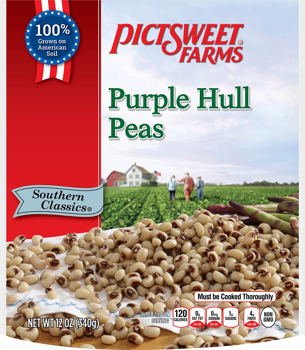 slide 6 of 7, Pictsweet Purple Hull Peas, 12 oz