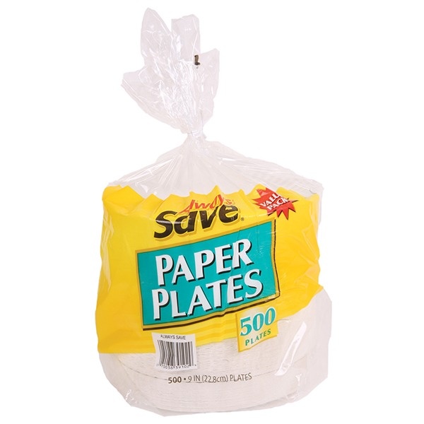 slide 1 of 1, Always Save Paper Plates, 500 ct