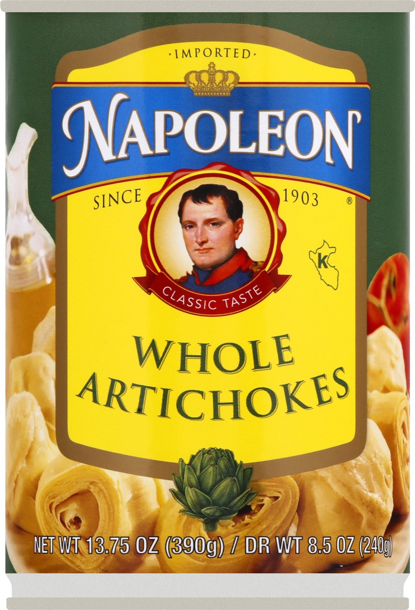 slide 2 of 9, Napoleon Whole Artichokes 13.75 oz, 13.75 oz