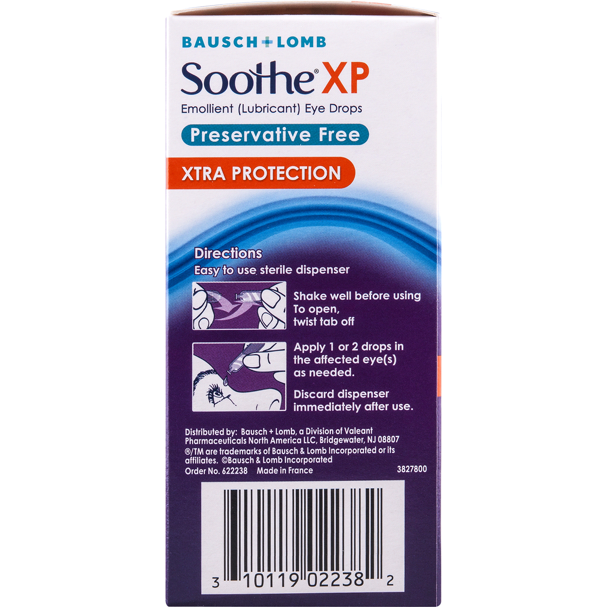 slide 2 of 3, Bausch + Lomb Soothe Xtra Protection Dry Eye Therapy, 30 ct