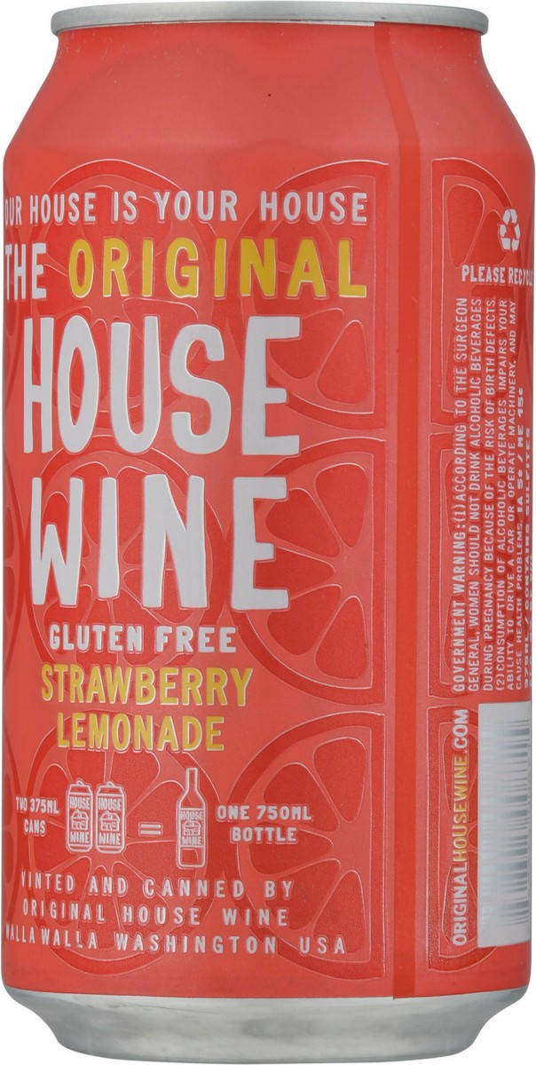 slide 5 of 9, House Wine Wine Lemonade Strawberry, 375 ml