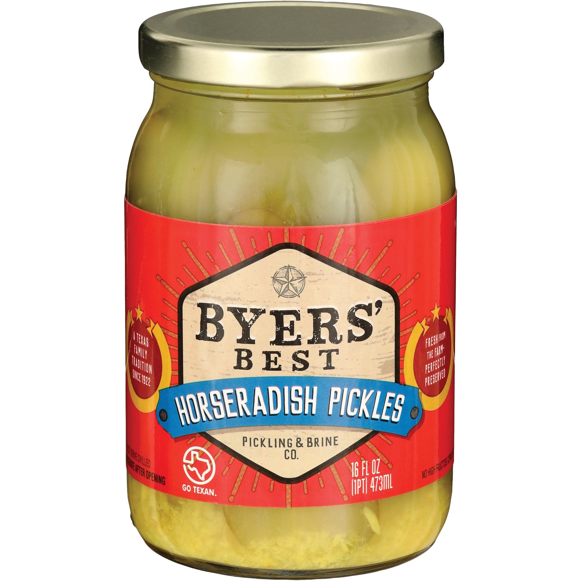 slide 1 of 1, Byers' Best Horseradish Pickles 16 oz, 16 oz