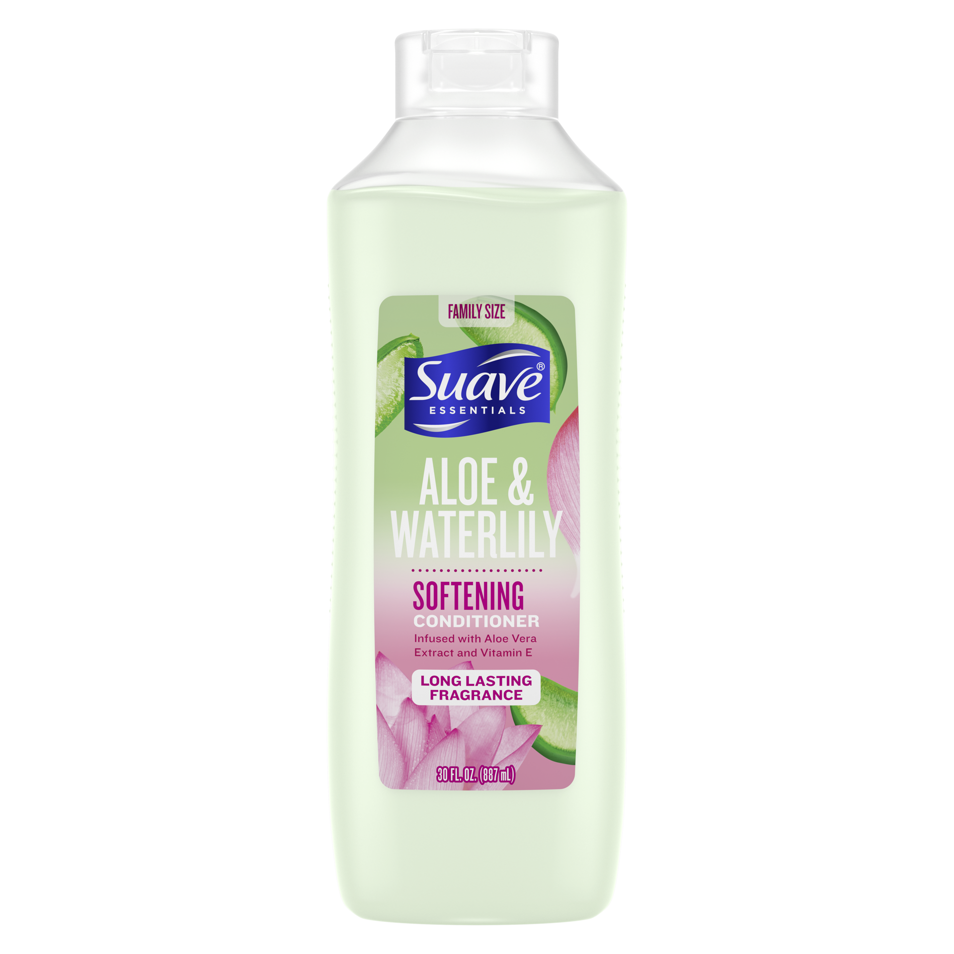 slide 7 of 7, Suave Essentials Conditioner Aloe & Waterlily, 30 oz, 30 fl oz