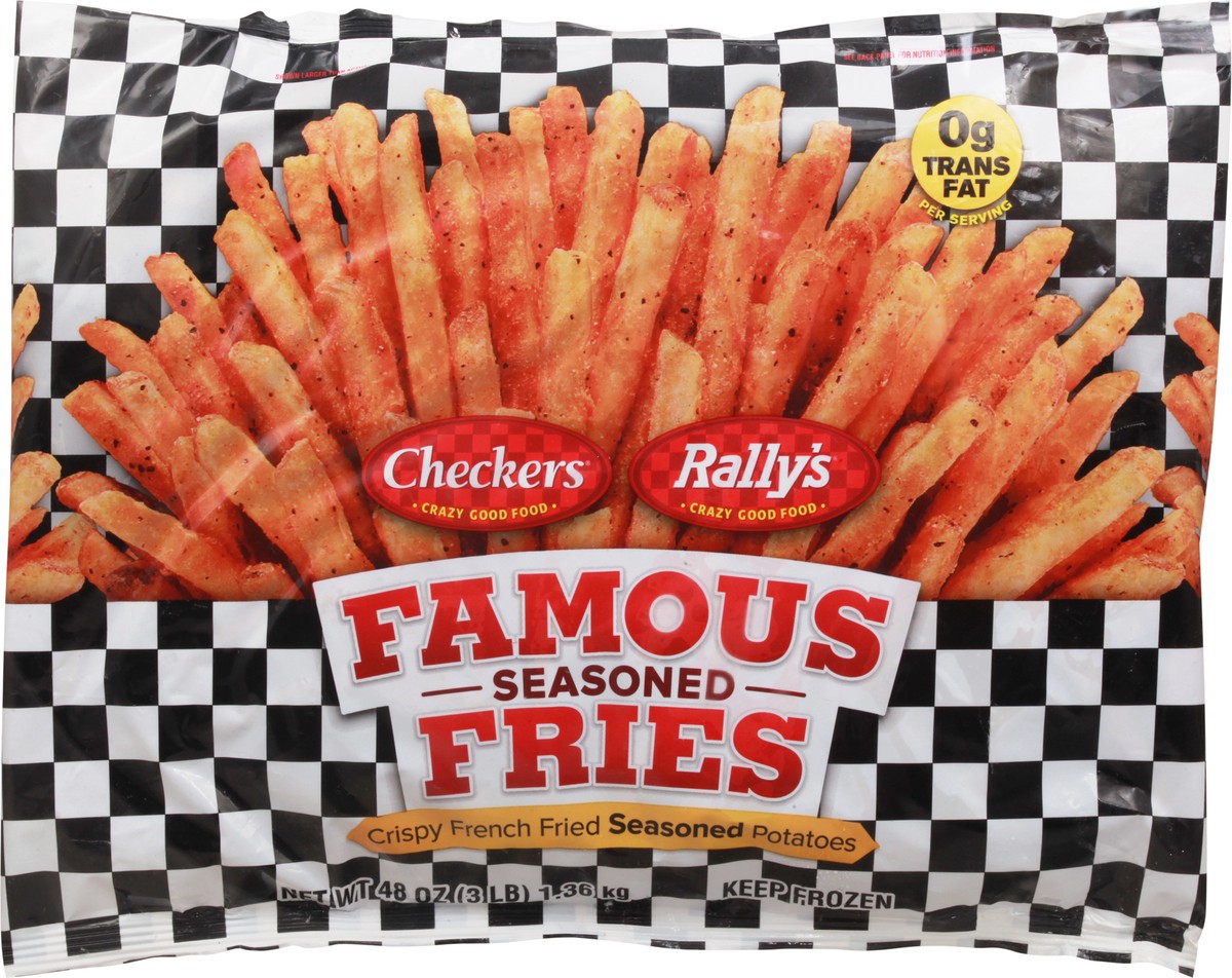 slide 1 of 14, Checkers/Rally's Famous Seasoned Fried 48 oz, 48 oz