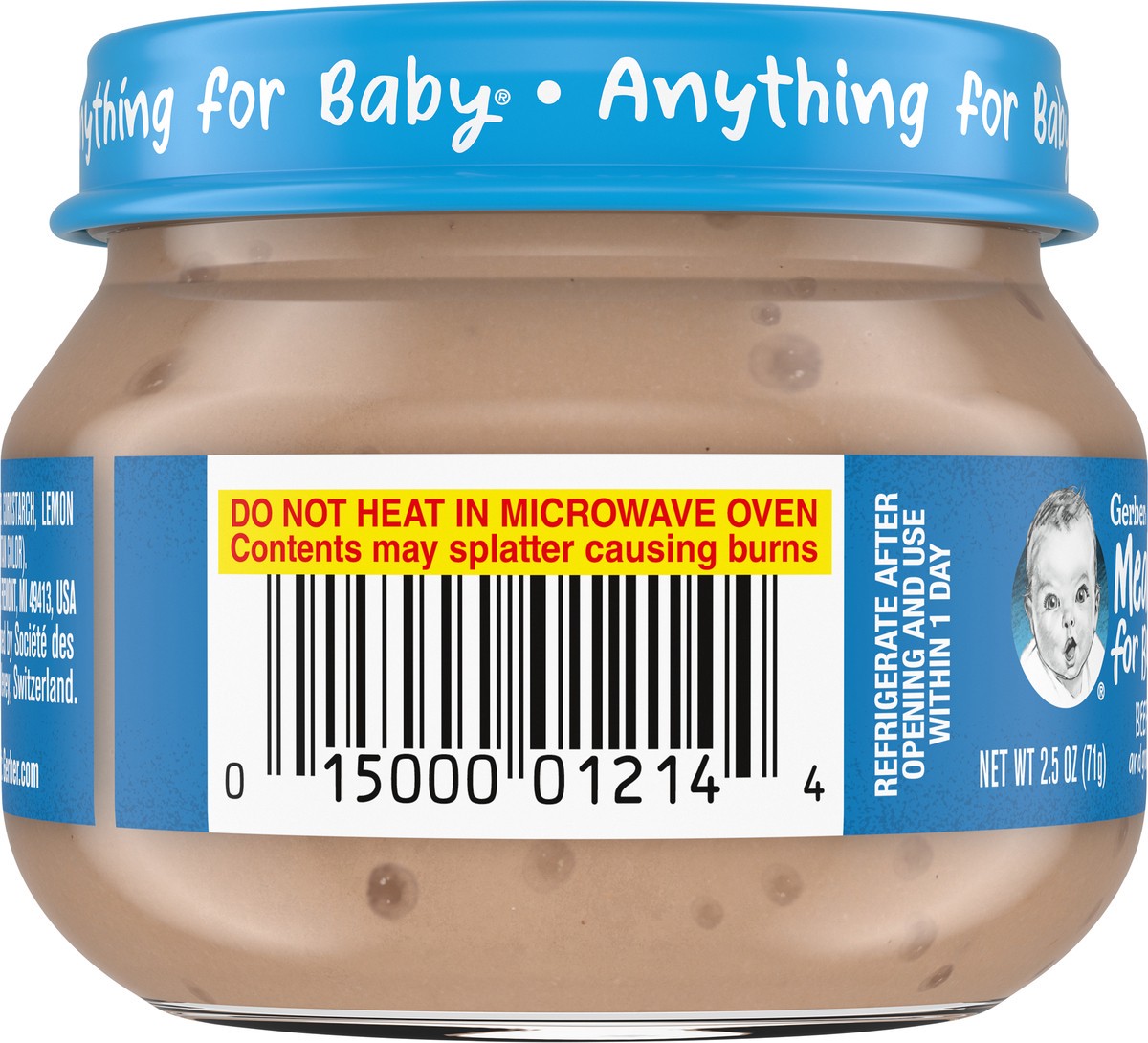 slide 7 of 9, Gerber 2nd Foods Mealtime for Baby Baby Food, Beef and Gravy, 2.5 oz Jar, 2.5 oz