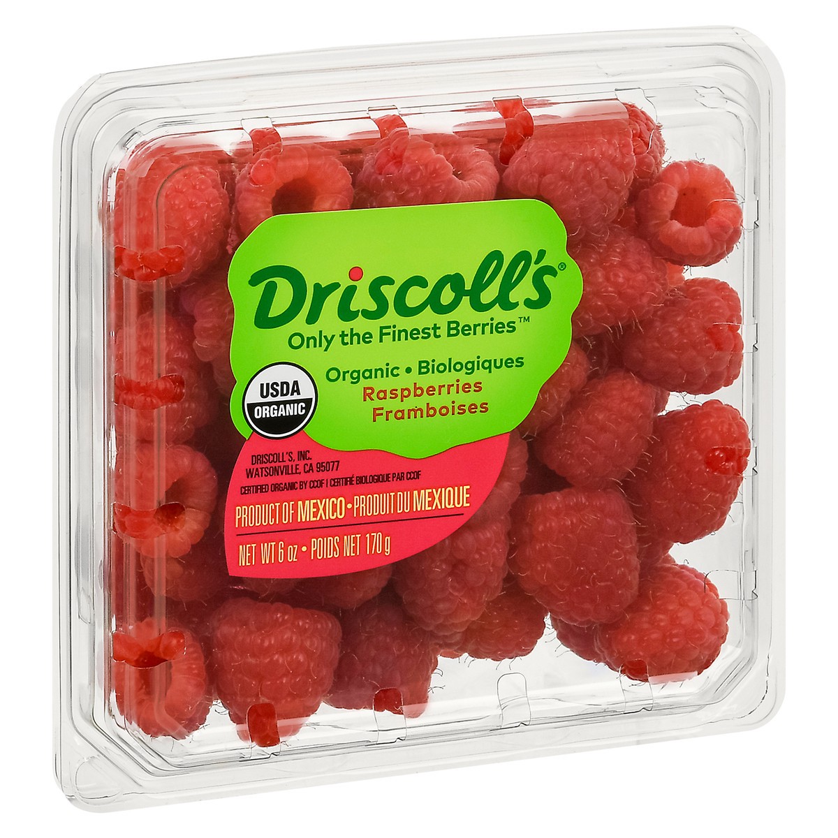 slide 13 of 14, Driscoll's Organic Raspberries, 6 oz