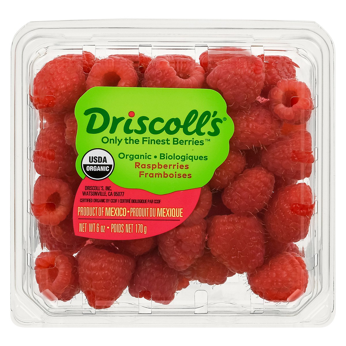 slide 7 of 14, Driscoll's Organic Raspberries, 6 oz
