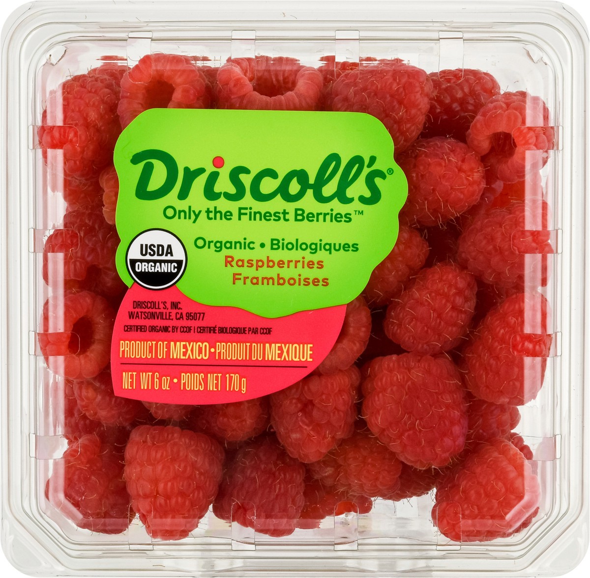 slide 13 of 14, Driscoll's Organic Raspberries, 6 oz