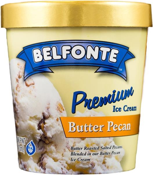 slide 1 of 1, Belfonte Premium Butter Pecan, 16 oz