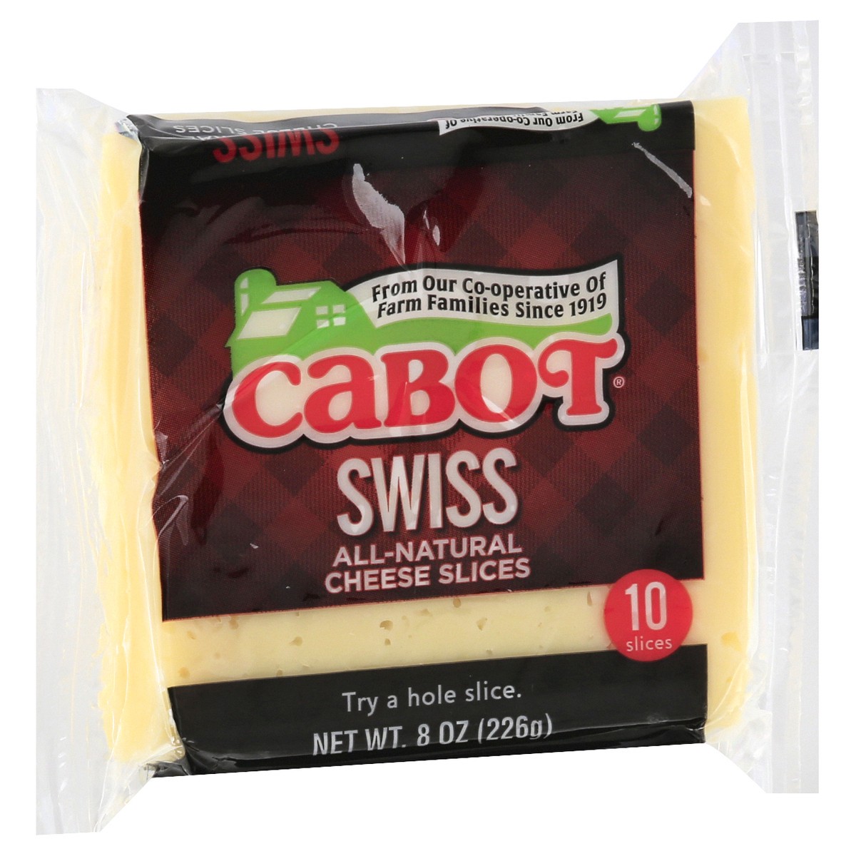slide 7 of 10, Cabot Swiss Cheese Slices, 8 oz, 8 oz