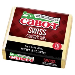 Cabot Creamery Swiss Sliced Cheese - 8 oz