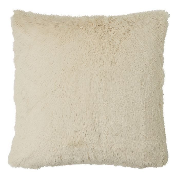 slide 1 of 1, BEDGEAR MYOP Polar Fur Square Throw Pillow Cover - Cream, 1 ct