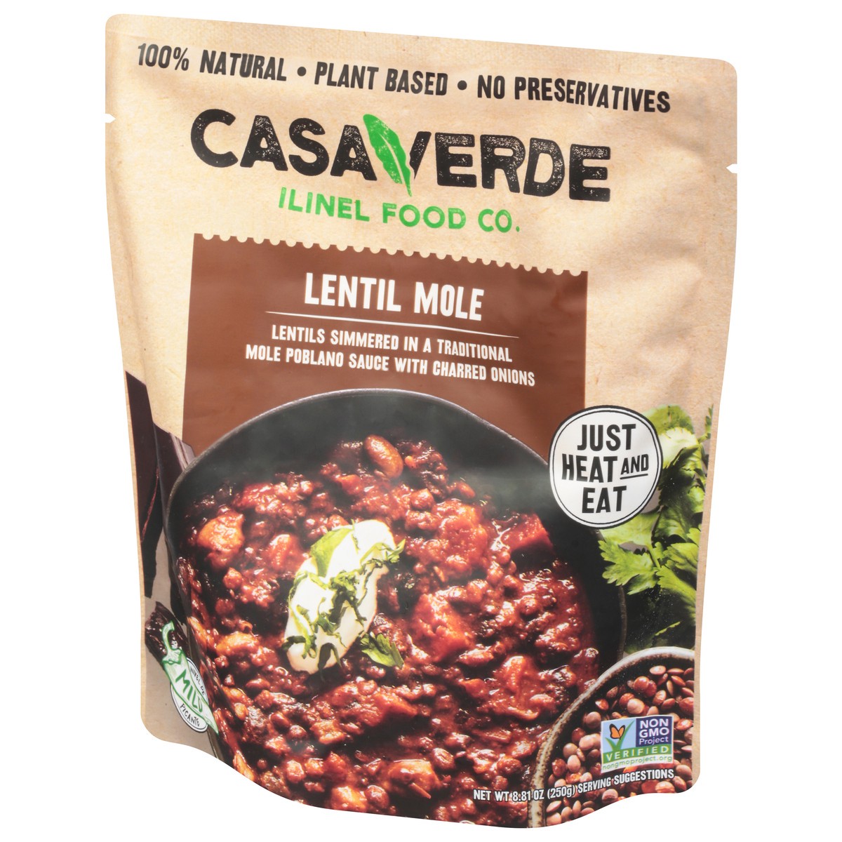 slide 11 of 14, Casa Verde Ilinel Food Co. Casa Verde Lentil Mole - 8.81 Oz, 8.81 oz