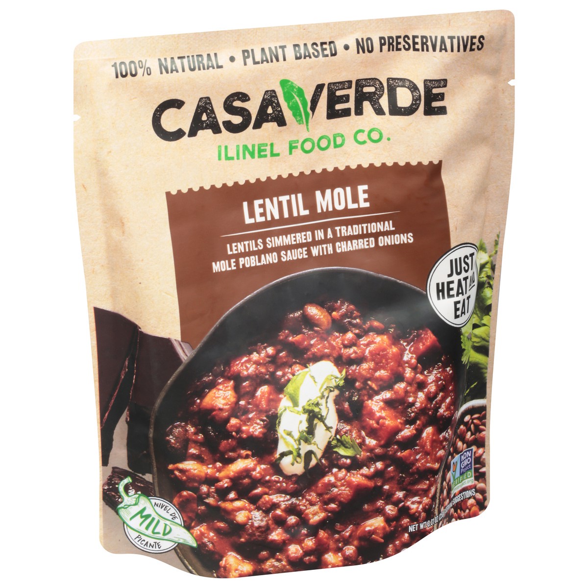 slide 2 of 14, Casa Verde Ilinel Food Co. Casa Verde Lentil Mole - 8.81 Oz, 8.81 oz