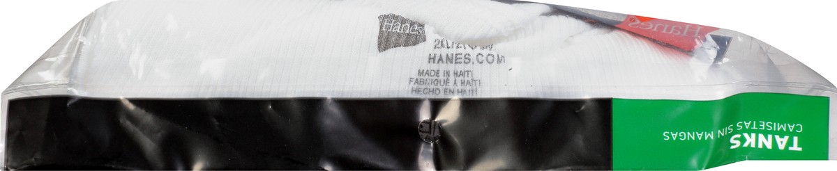 slide 8 of 9, Hanes 2XL White Tagless Tanks 3 ea, 3 ct