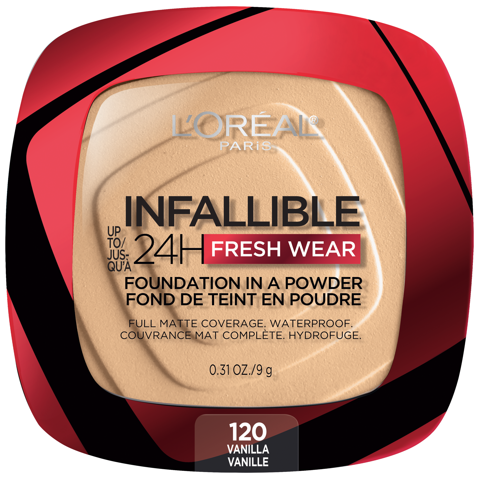 slide 1 of 1, L'Oréal Infallible Up to 24H Fresh Wear Foundation in a Powder - 120 Vanilla - 0.31oz, 0.31 oz
