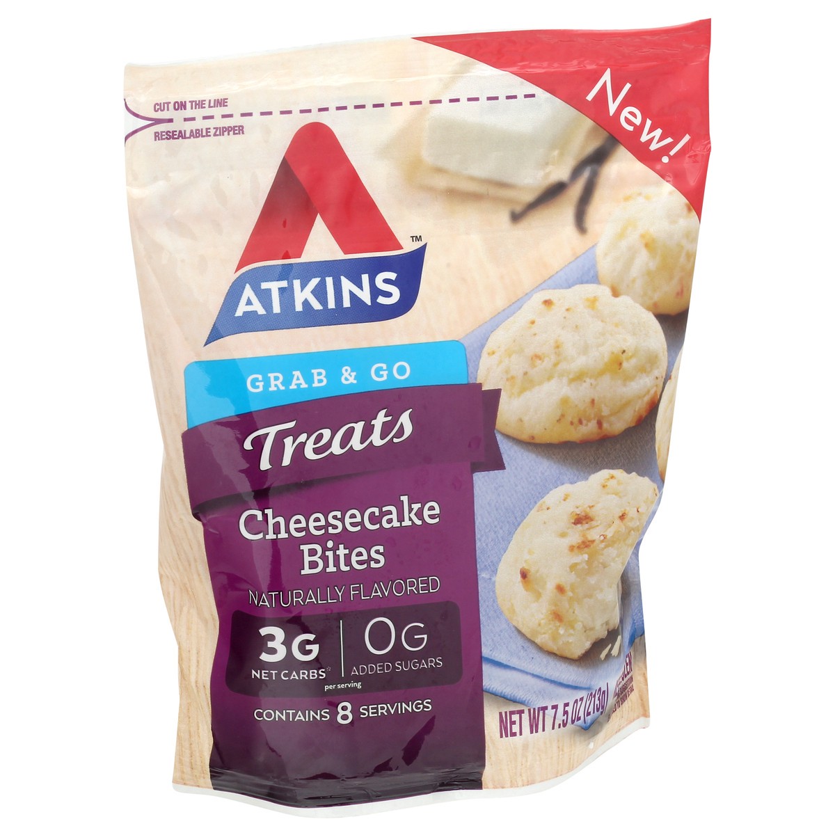 slide 10 of 12, Atkins Cheesecake Bites, 7.5 oz