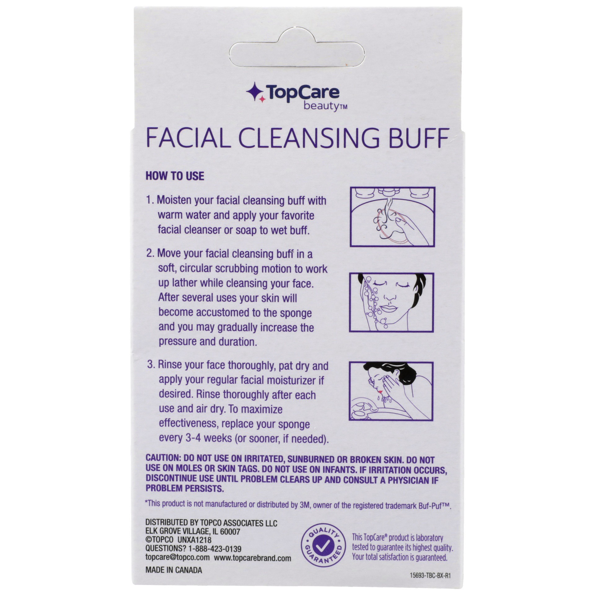 slide 2 of 6, TopCare Cleansing Buff Facial Extra Gentle, 1 ct