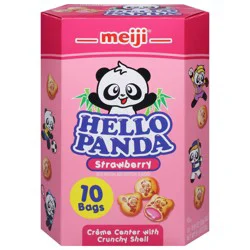 Hello Panda Strawberry Cookies 10 ea