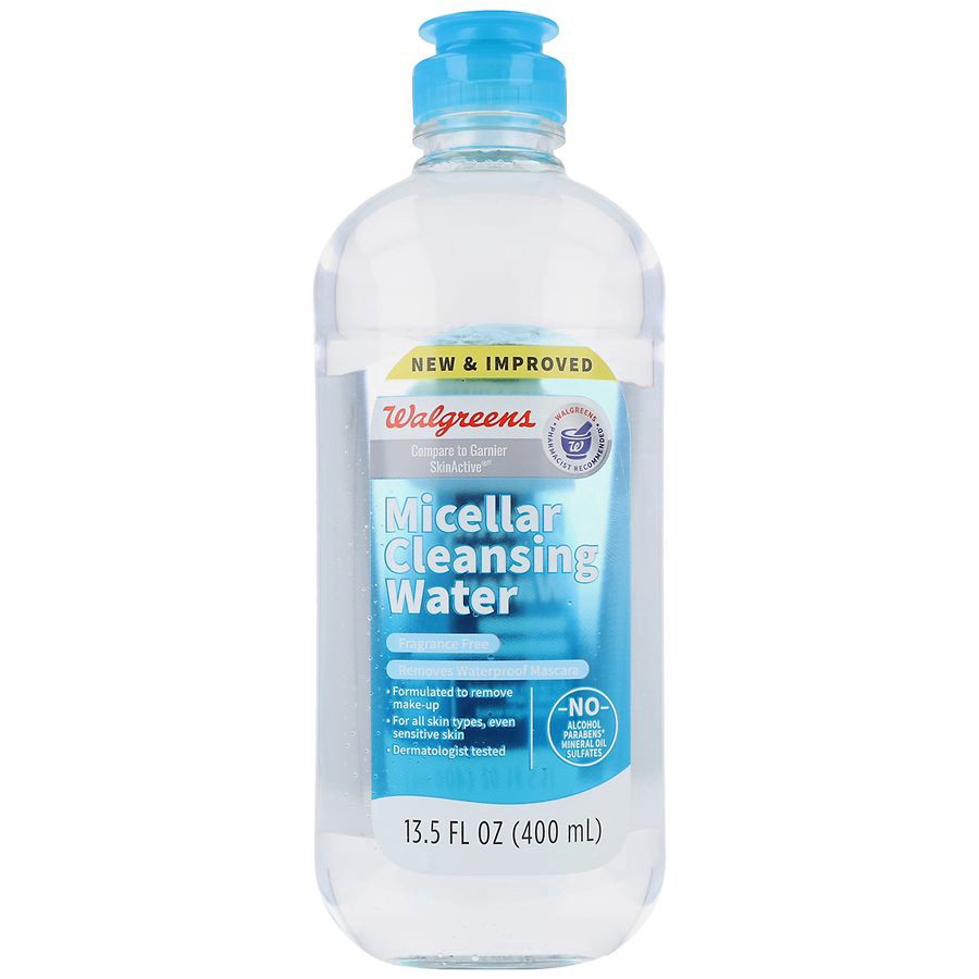 slide 1 of 5, Walgreens Micellar Cleansing Water Fragrance Free, 13.5 fl oz