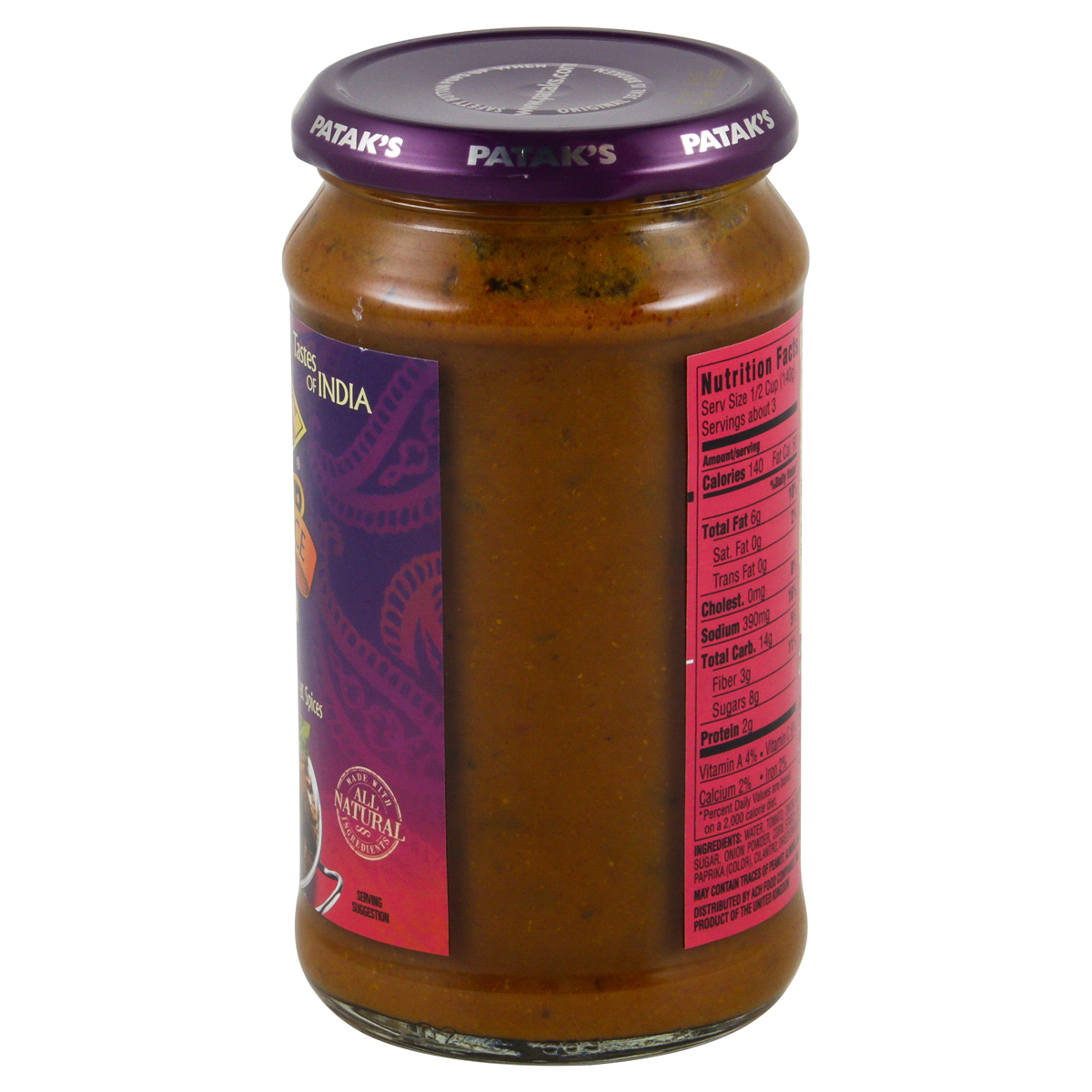 slide 4 of 4, Patak's Simmer Sauce Dopiaza Curry, 15 oz