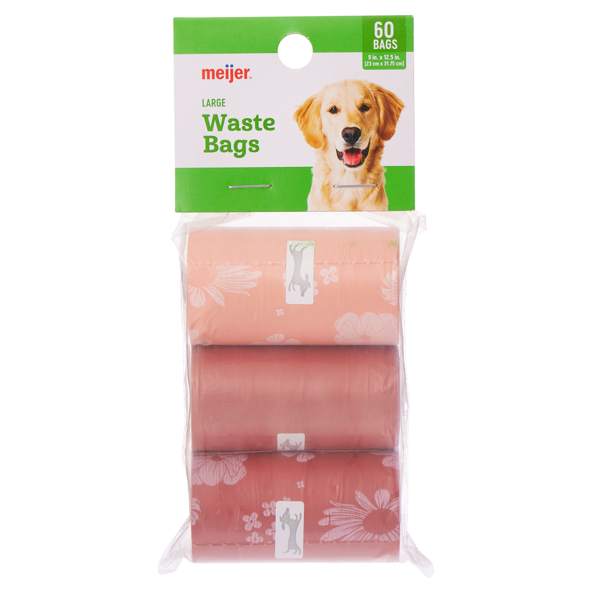 slide 1 of 5, Meijer Blush Ombre Poop Bags, 60 ct, 3 ct