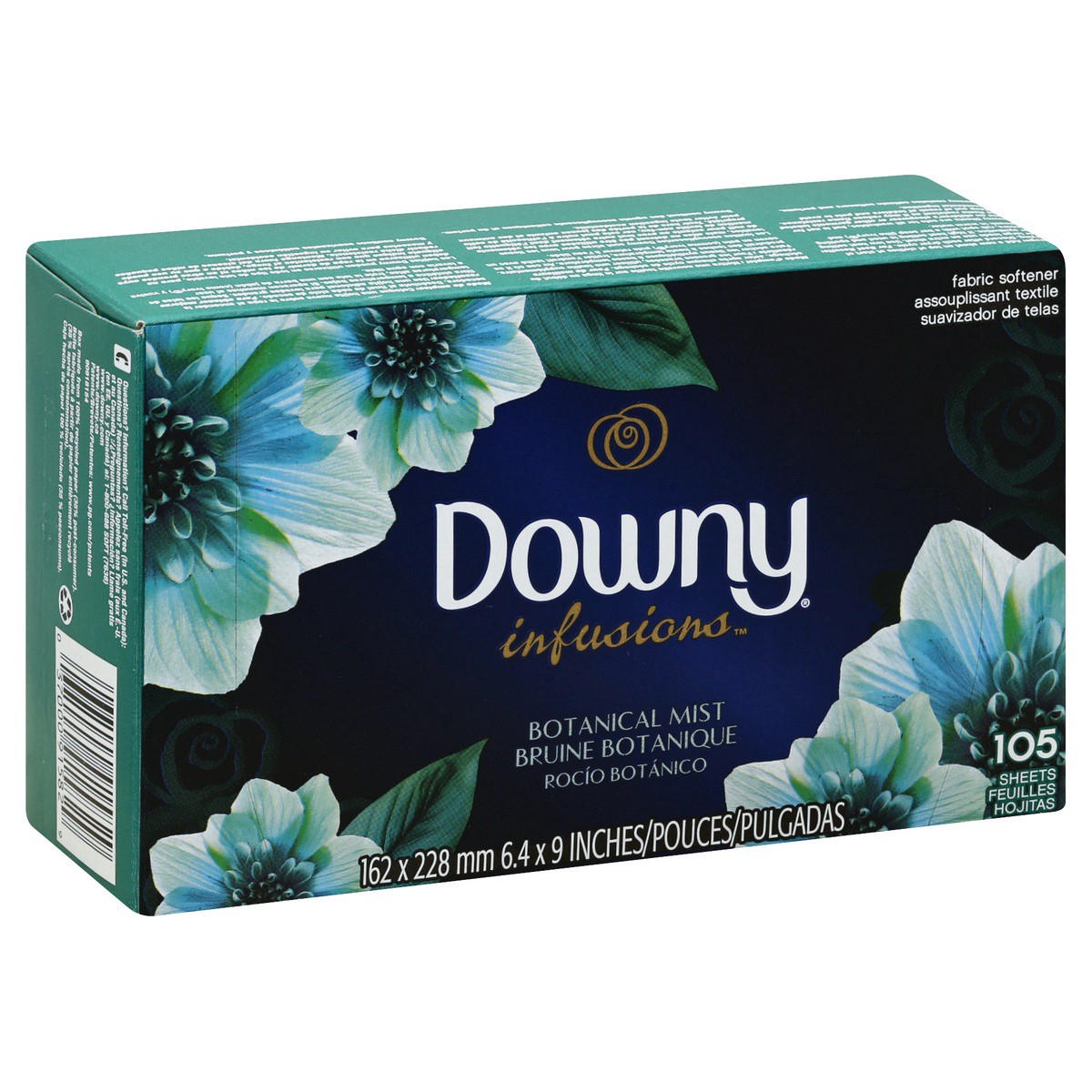 slide 4 of 6, Downy Infusions Refresh Birch Water & Botanicals Dryer Sheets 105 ea, 105 ct