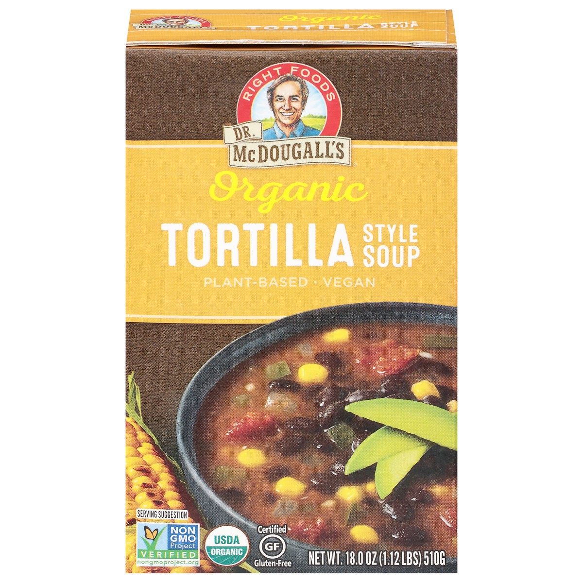 slide 1 of 9, Dr. McDougall's Organic Tortilla Style Soup 18.0 oz, 18 oz