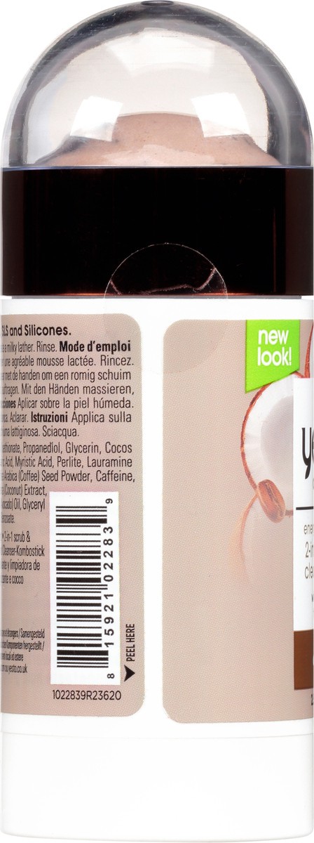 slide 11 of 11, Yes to Coconut Energizing Coffee 2-in-1 Dry Skin crub & Cleanser Stick 2.5 oz, 1 ct