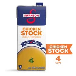 Swanson 100% Natural Chicken Stock, 32 oz Carton