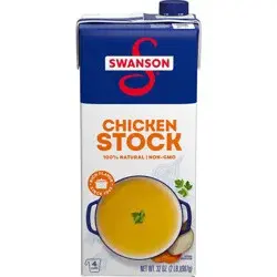 Swanson 100% Natural Chicken Stock, 32 Oz Carton