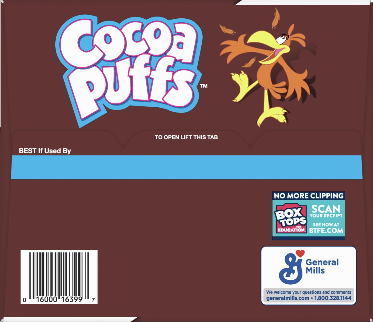 slide 7 of 9, Cocoa Puffs, Chocolatey Breakfast Cereal, Made with Whole Grain, 2 Bags Inside, 39.25 oz, 2 ct