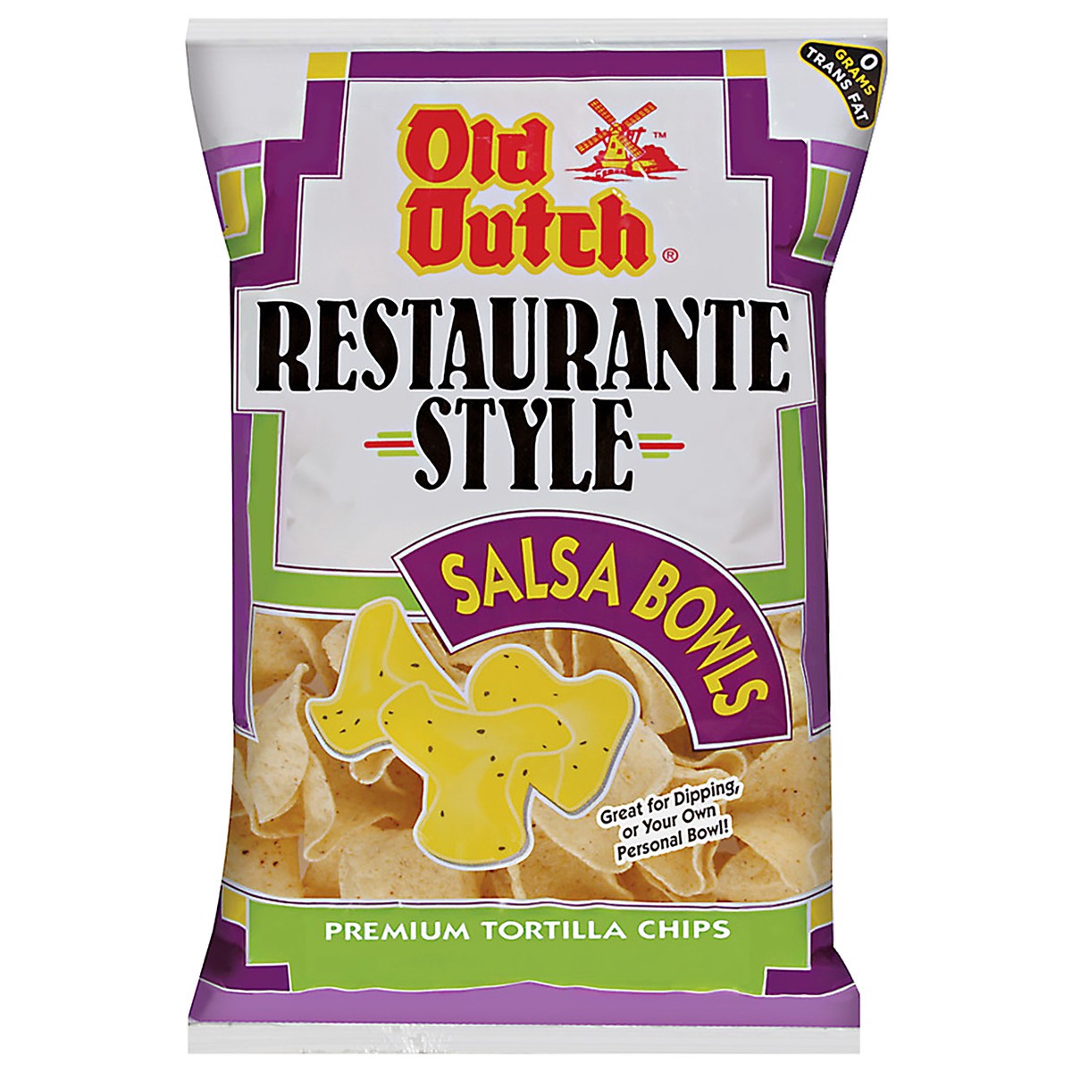 slide 3 of 5, Old Dutch Restaurante Style Salsa Bowls Premium Tortilla Chips, 10 oz